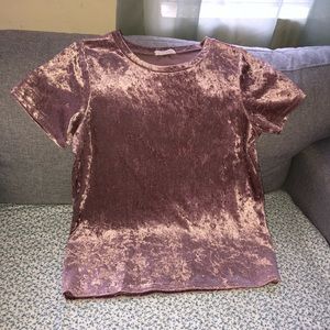 Pink Velvet Shirt